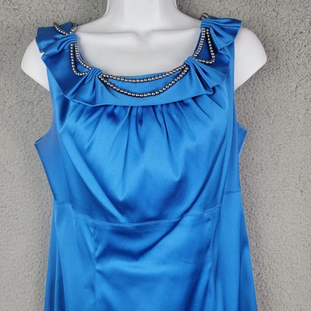 Donna Ricco New York Dress Womens 8 Ruched Cocktail Dressy